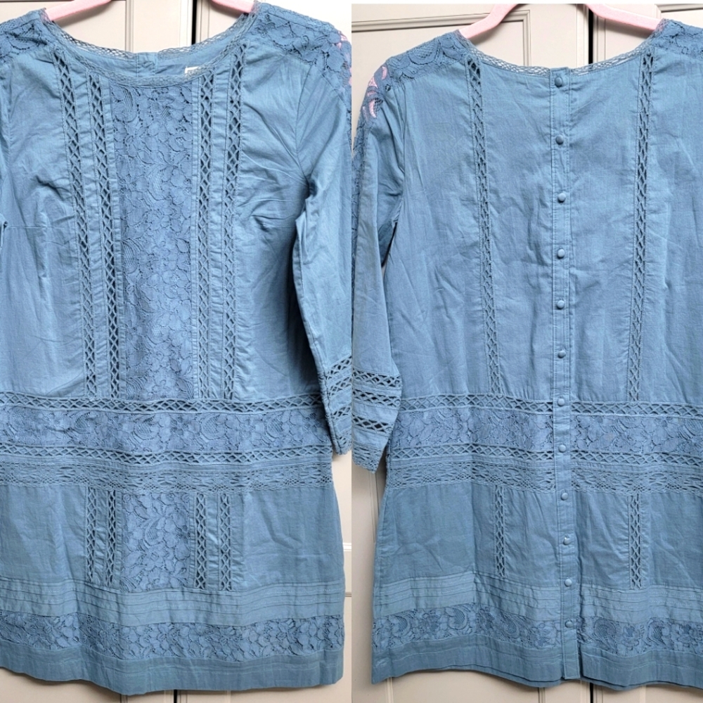 Abercrombie & Fitch Blue Lace M Dress  